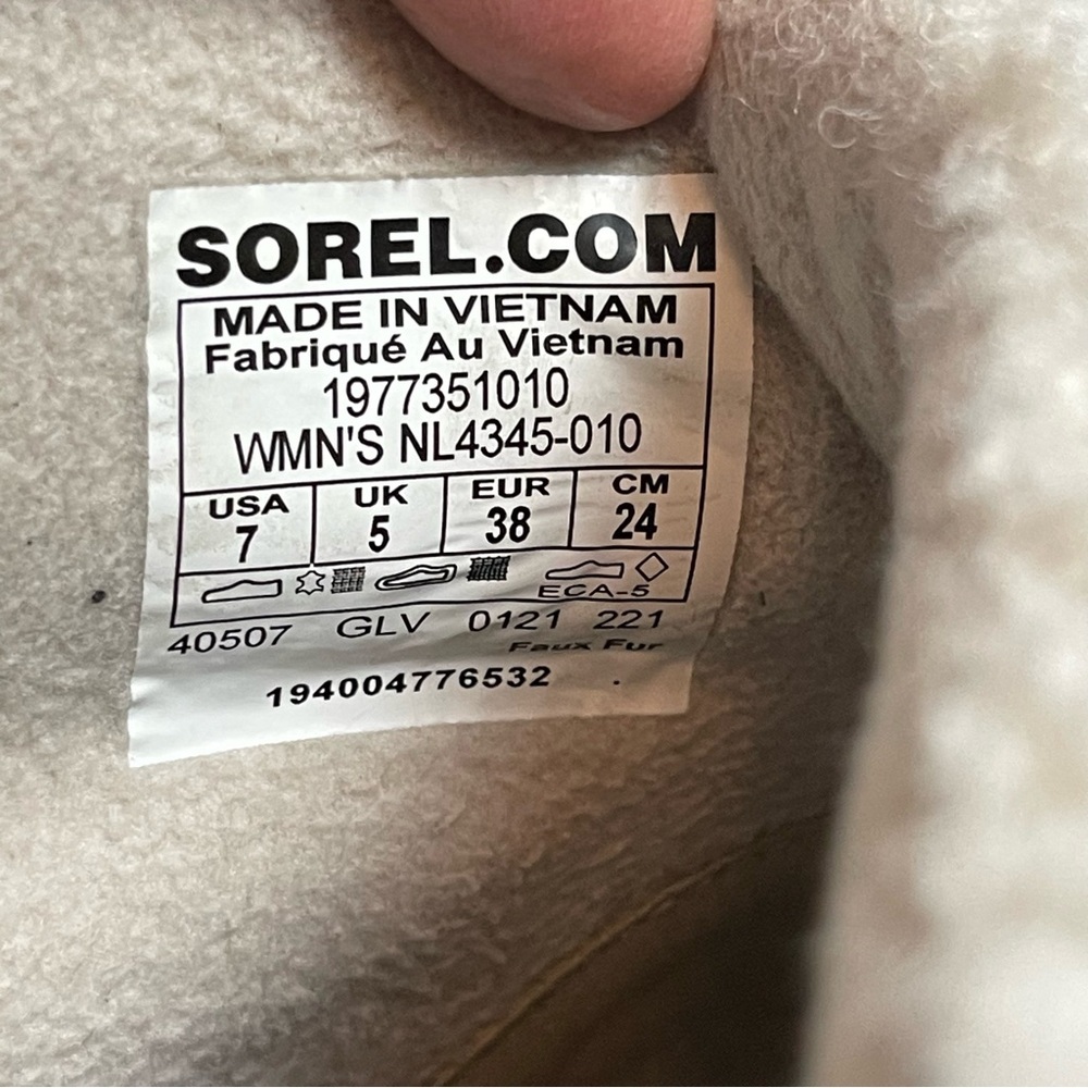 Sorel Harlow Lace Cozy Bootie Black Suede Sz 7 1977351 - Picture 10 of 11